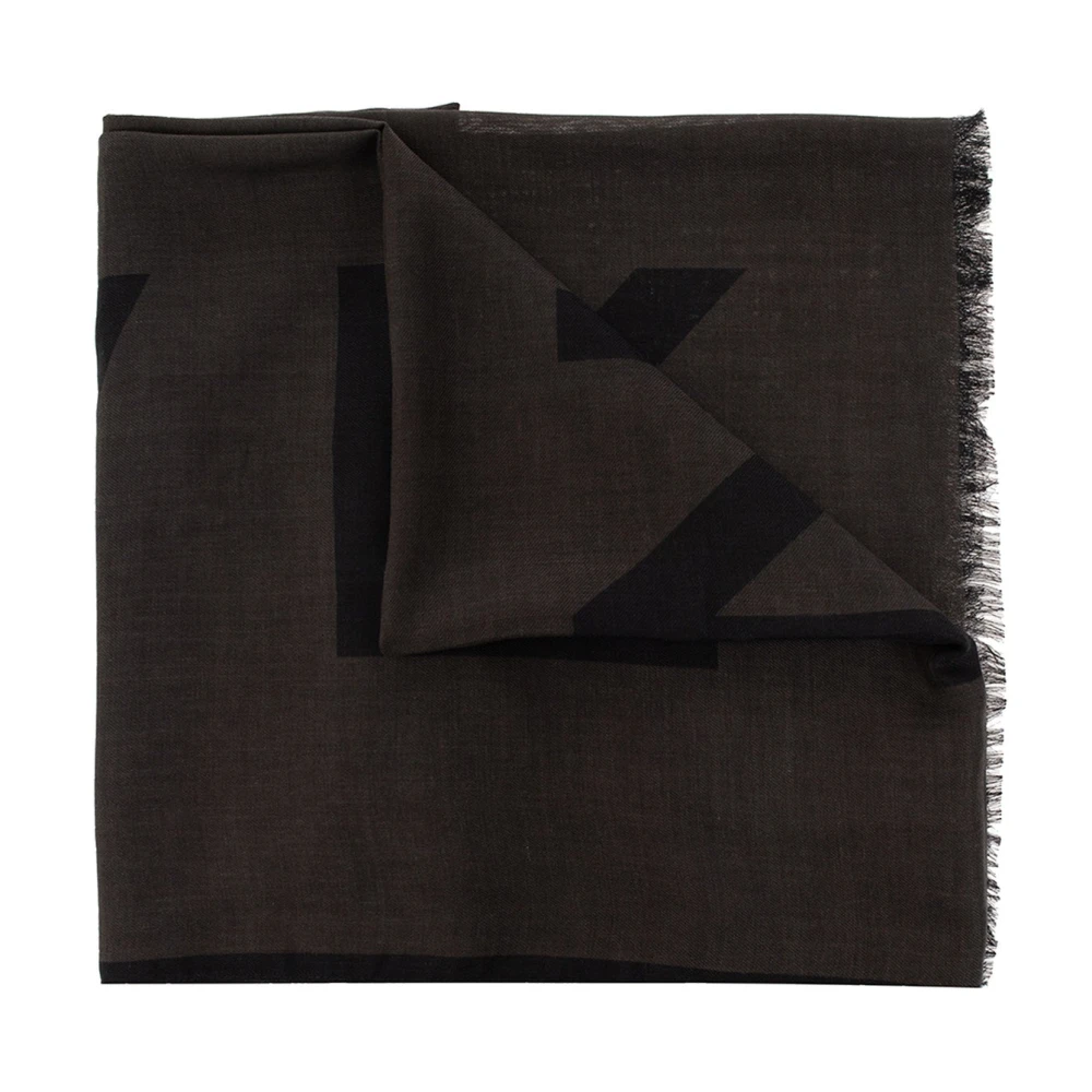Givenchy Men's Gray Winter Scarves, One Size, Winter Scarf