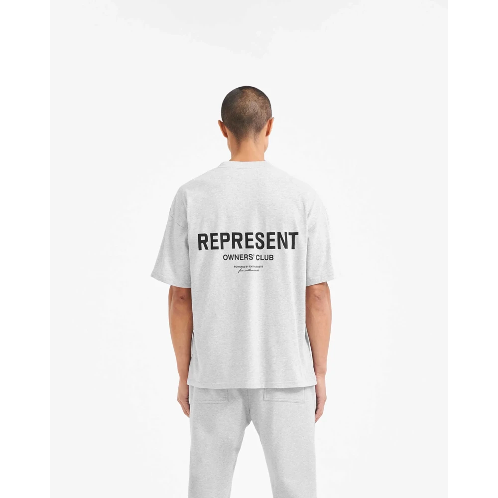 Represent Ash Grey T-Shirt Gray Heren