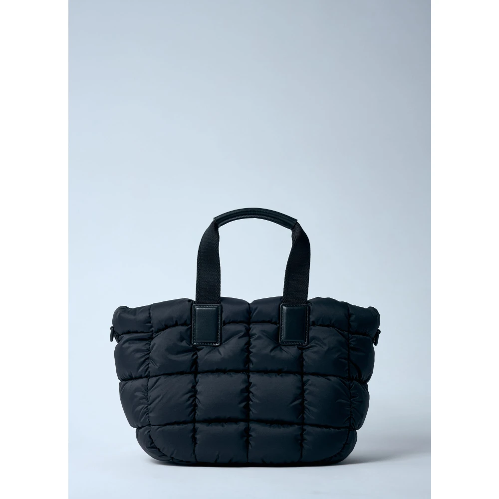 Moncler Waterafstotende Tote Tas met Leren Accenten Black Dames