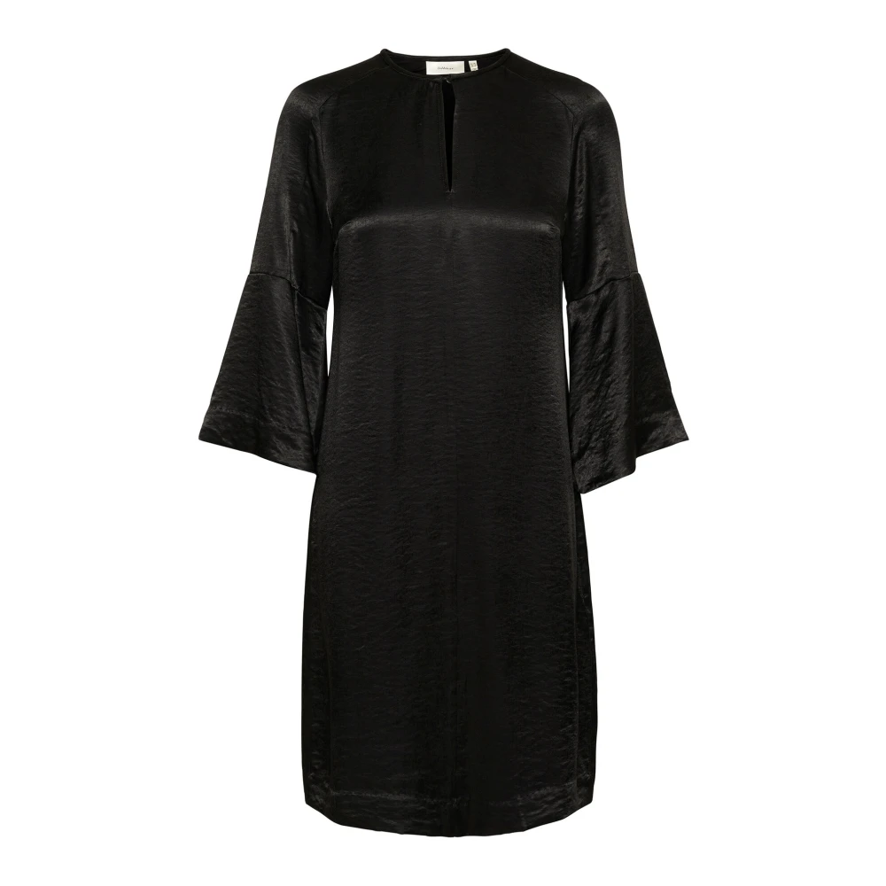 InWear Zwarte Jurk met ¾ Mouwen Black Dames