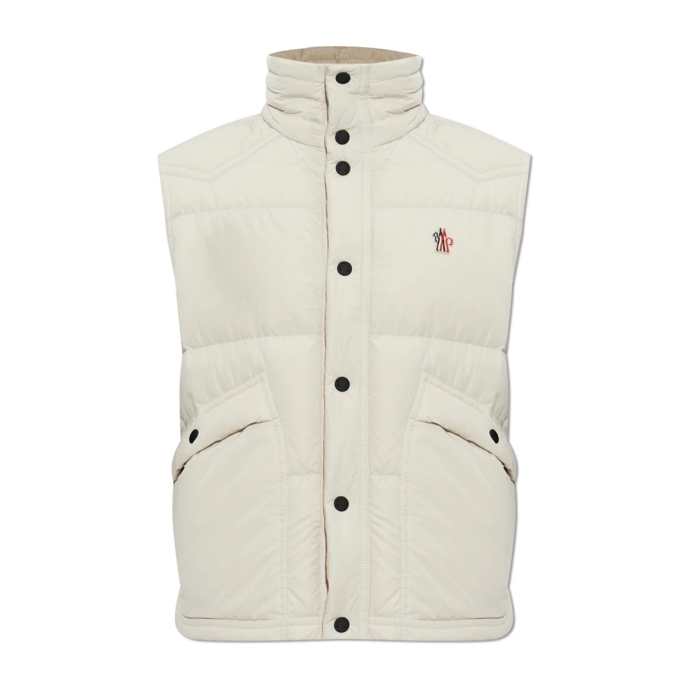 Moncler Evans Down Vest - Male - Waistcoats - Beige - L - Jackets