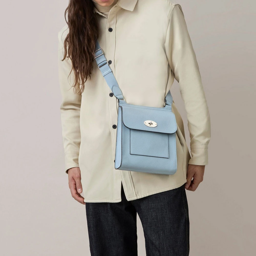 Mulberry Antony Poplin Blue Schoudertas Blue Dames