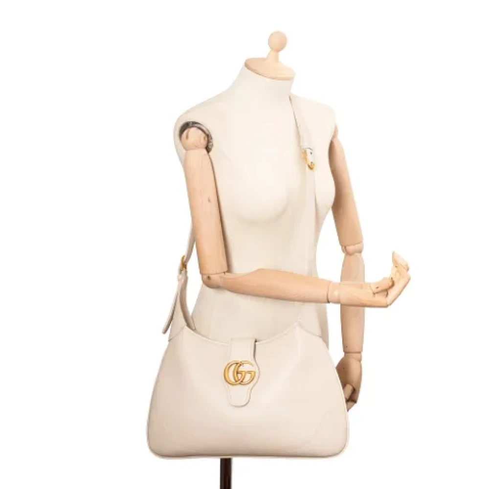 Gucci Vintage Pre-owned Leather gucci-bags White Dames