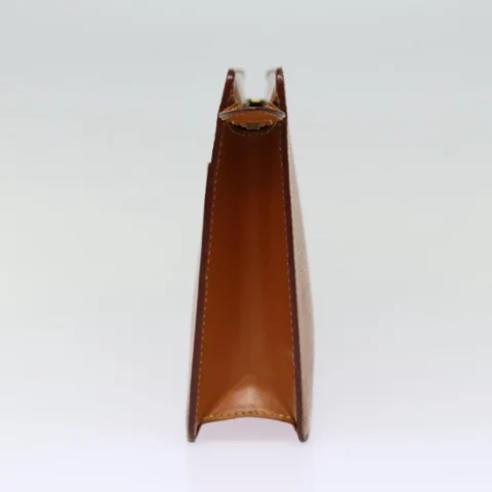 Louis Vuitton Vintage Pre-owned Leather clutches Brown Dames