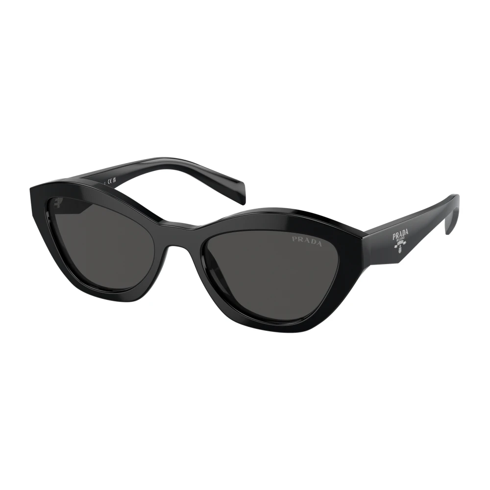 Prada , Sunglasses, Female, Black, 52 Mm, Stylish Sunglasses In Gold