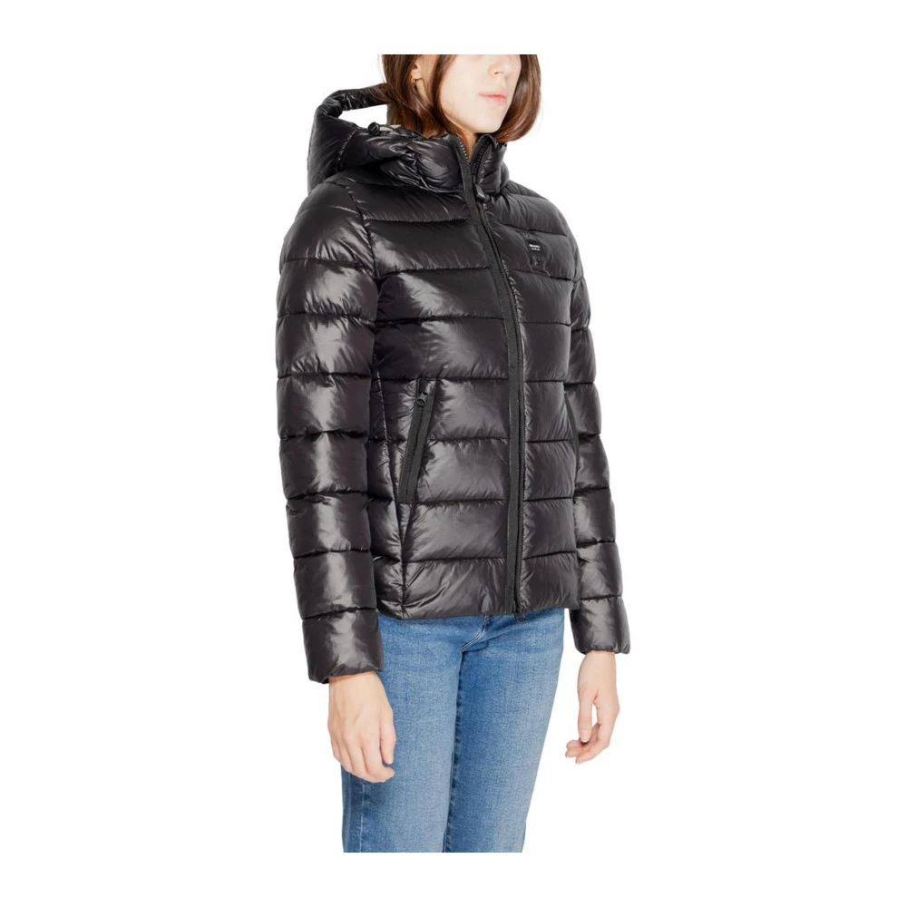 Blauer Polyamide Jassen & Jas Black Dames