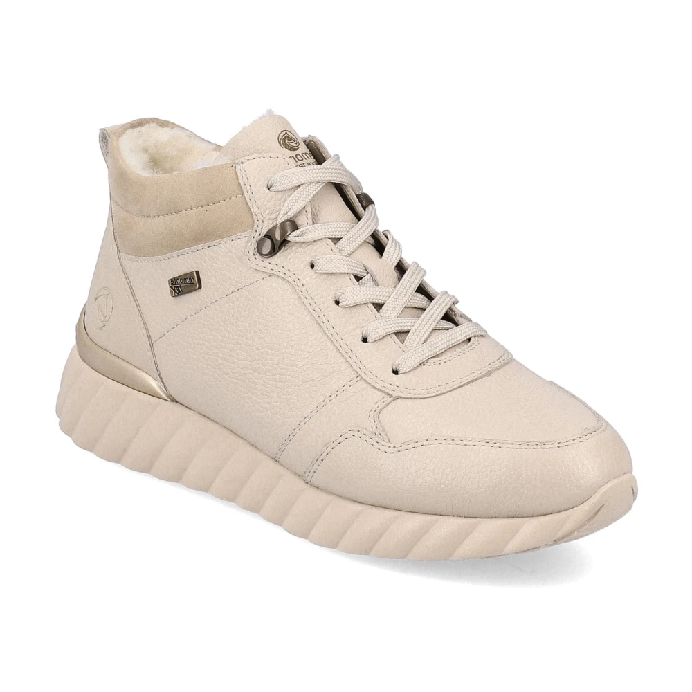 Remonte Women's Beige Sneakers, 3 Uk, Casual Closed Booties