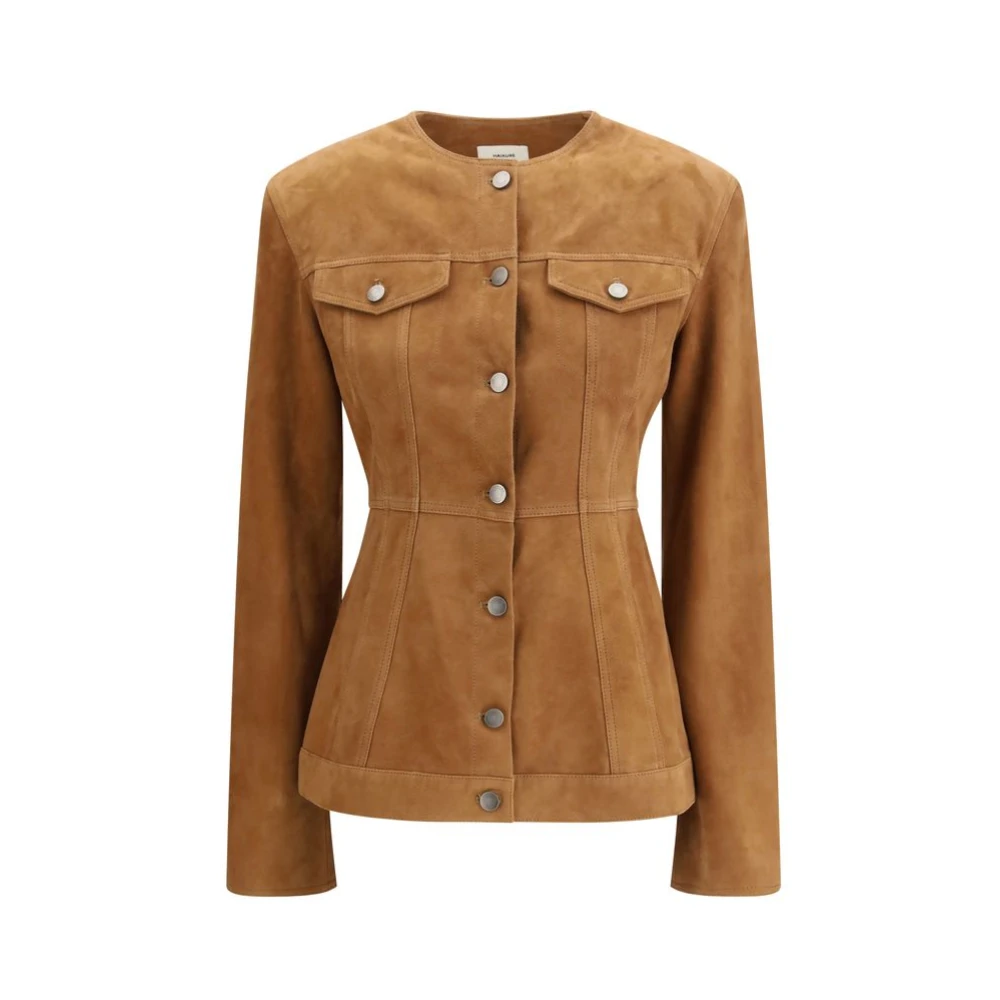 Haikure Women's Brown Temple Suede Jacket