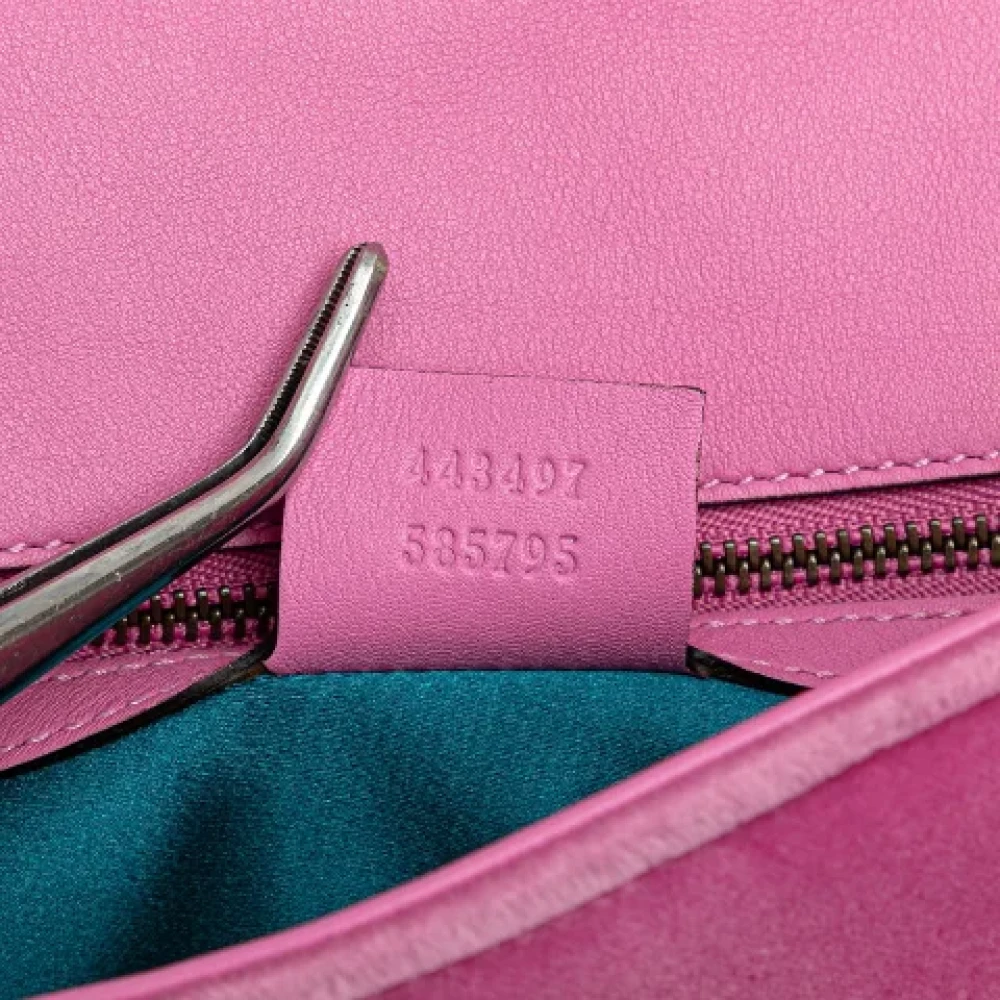 Gucci Vintage Pre-owned Canvas gucci-bags Pink Dames