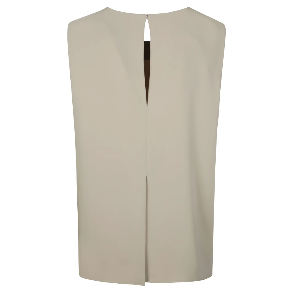 P.a.r.o.s.h. Elegante Zijden Blouse Beige Dames