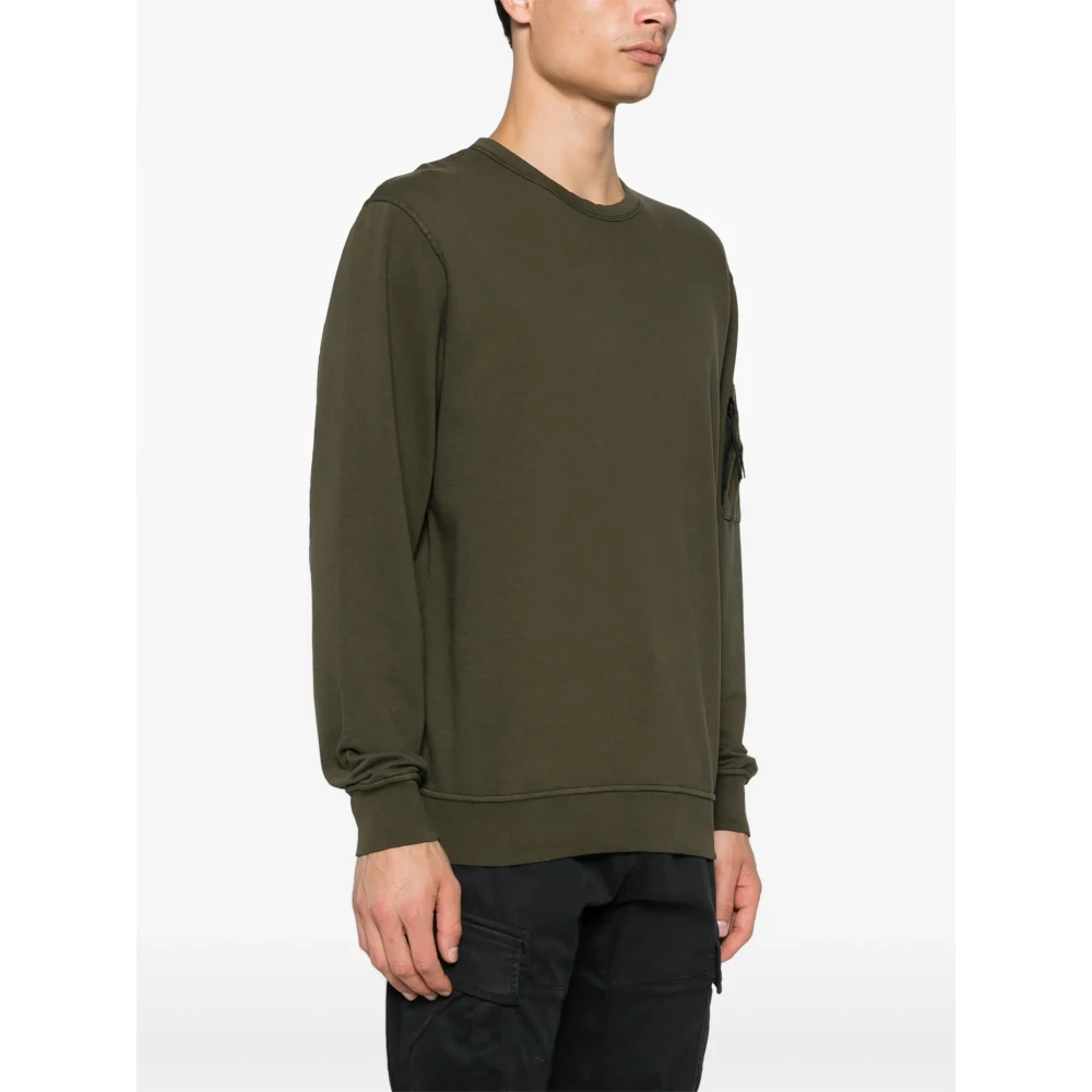 C.P. Company Groene Crewneck Sweatshirt met Lenszak Green Heren