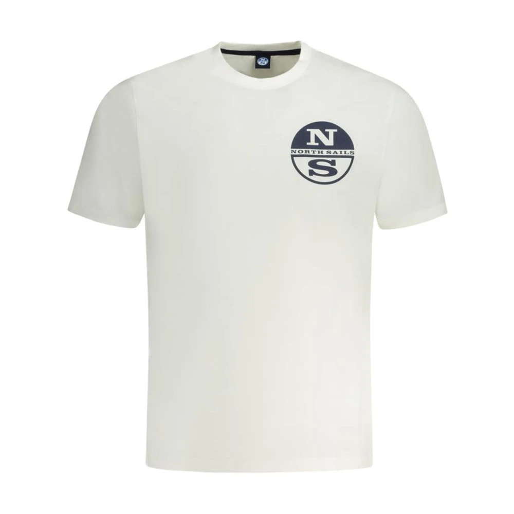 North Sails Witte Katoenen Crew Neck T-Shirt White Heren