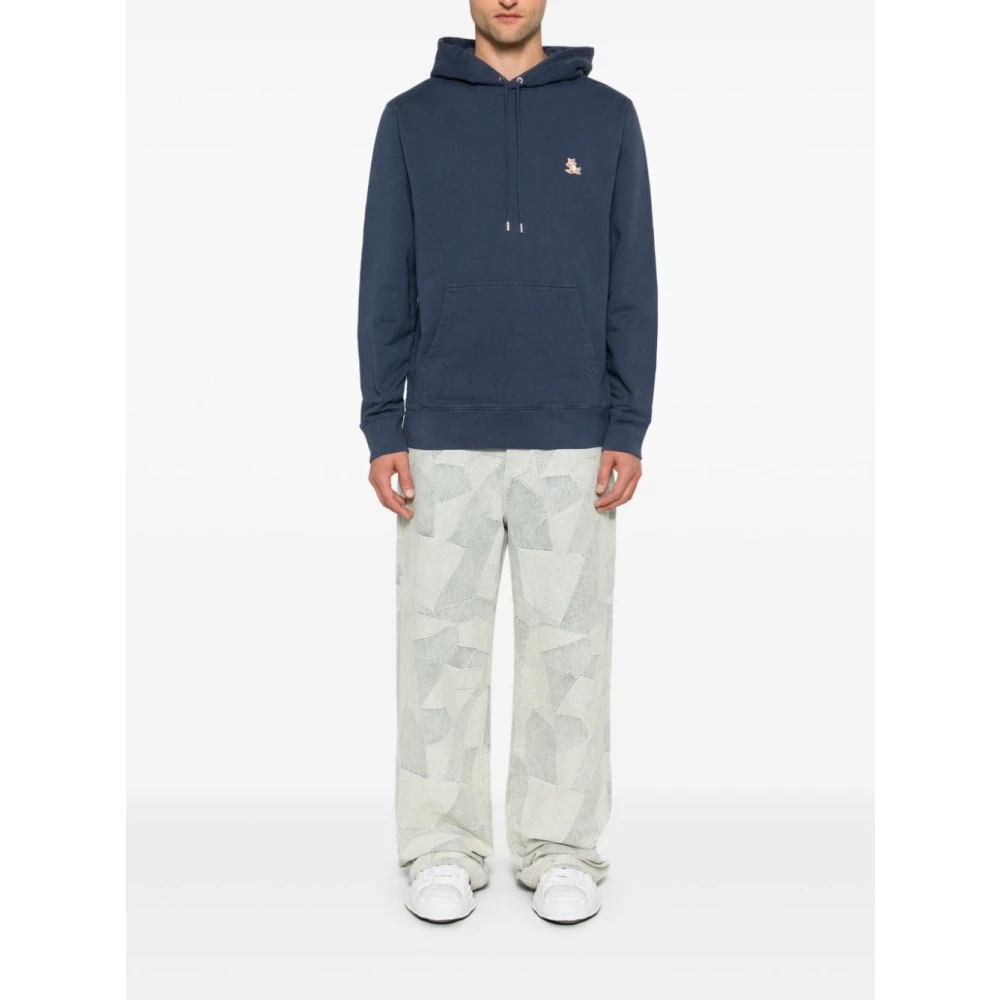 Maison Kitsuné Blauwe Sweatshirt Aw24 Herenmode Blue Heren