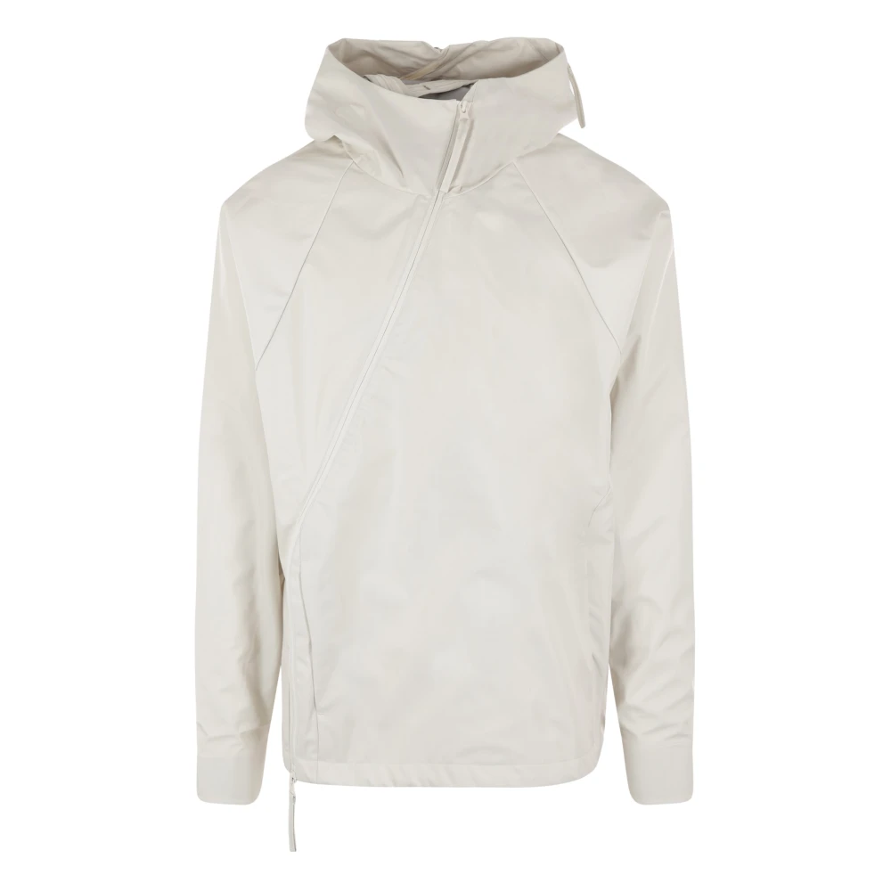 Post Archive Faction Ivoor Technische Stof Hoodie Jas White Heren