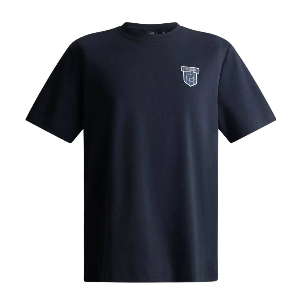 Fusalp Mannelijk Blauw Tops Heren, Xl, Katoen, Tylo Anim Tee Shirt