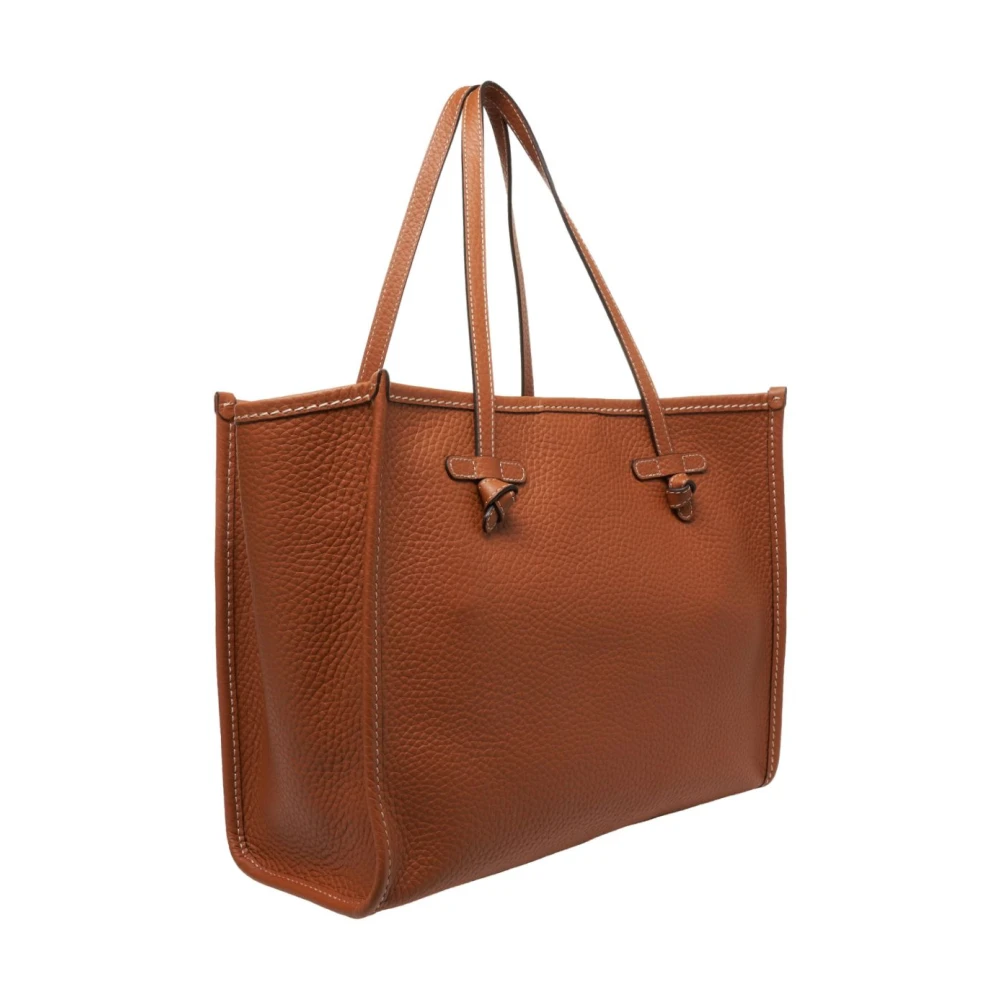 Gianni Chiarini Bruine Leren Shopper Tas Brown Dames