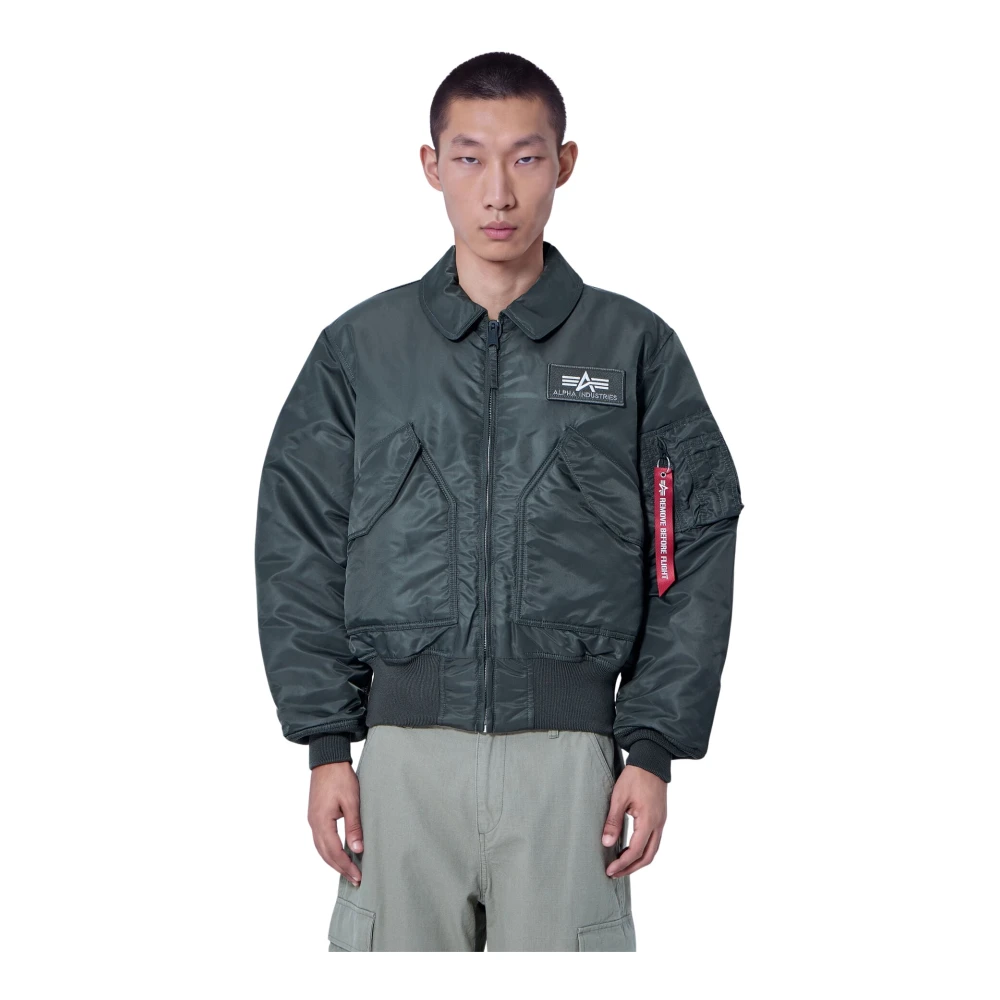Alpha Industries Cwu 45 Heritage Bomber Jacket - Jackets Grey L - Immagine 3