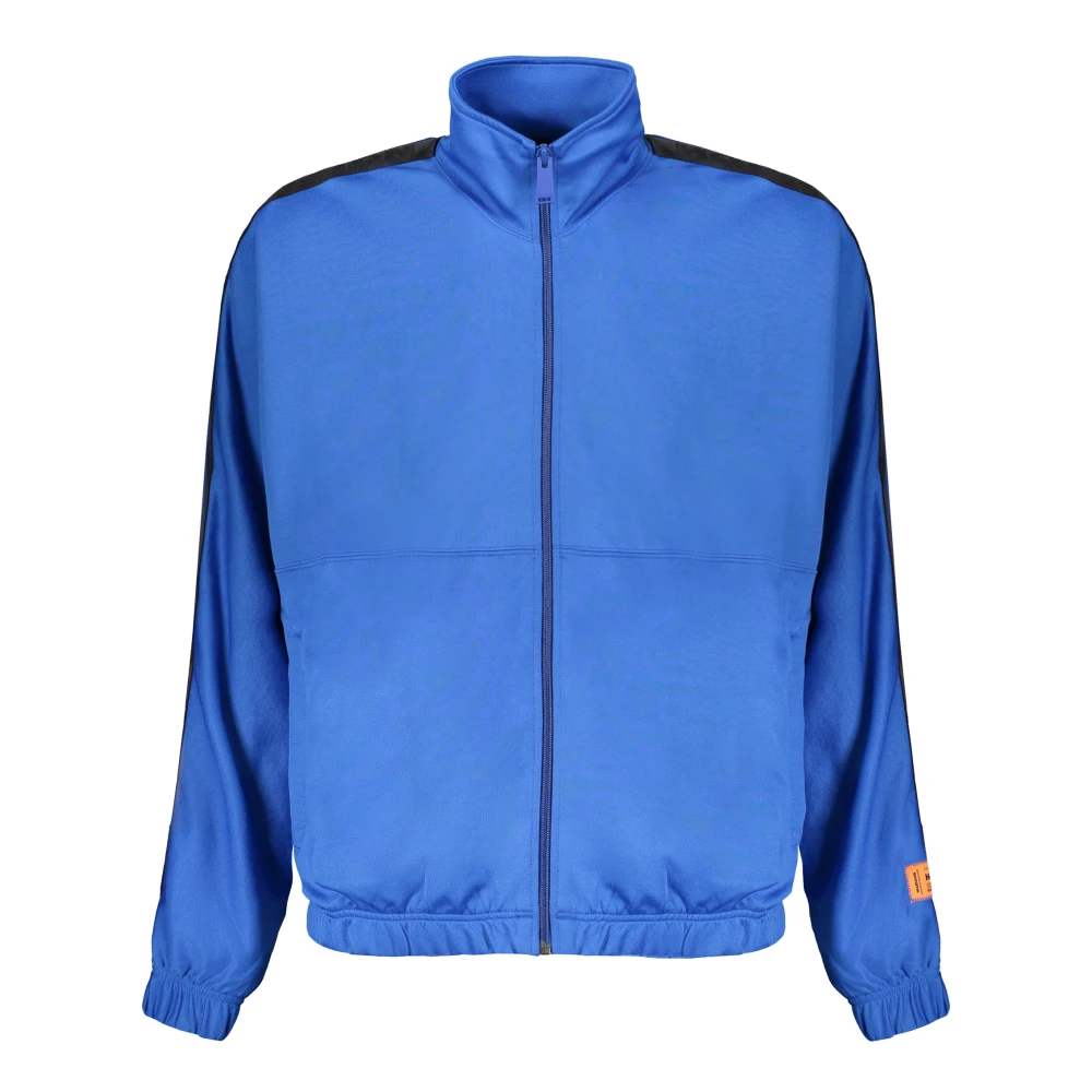 Heron Preston Volledige Rits Techno Fabric Sweatshirt Blue Heren