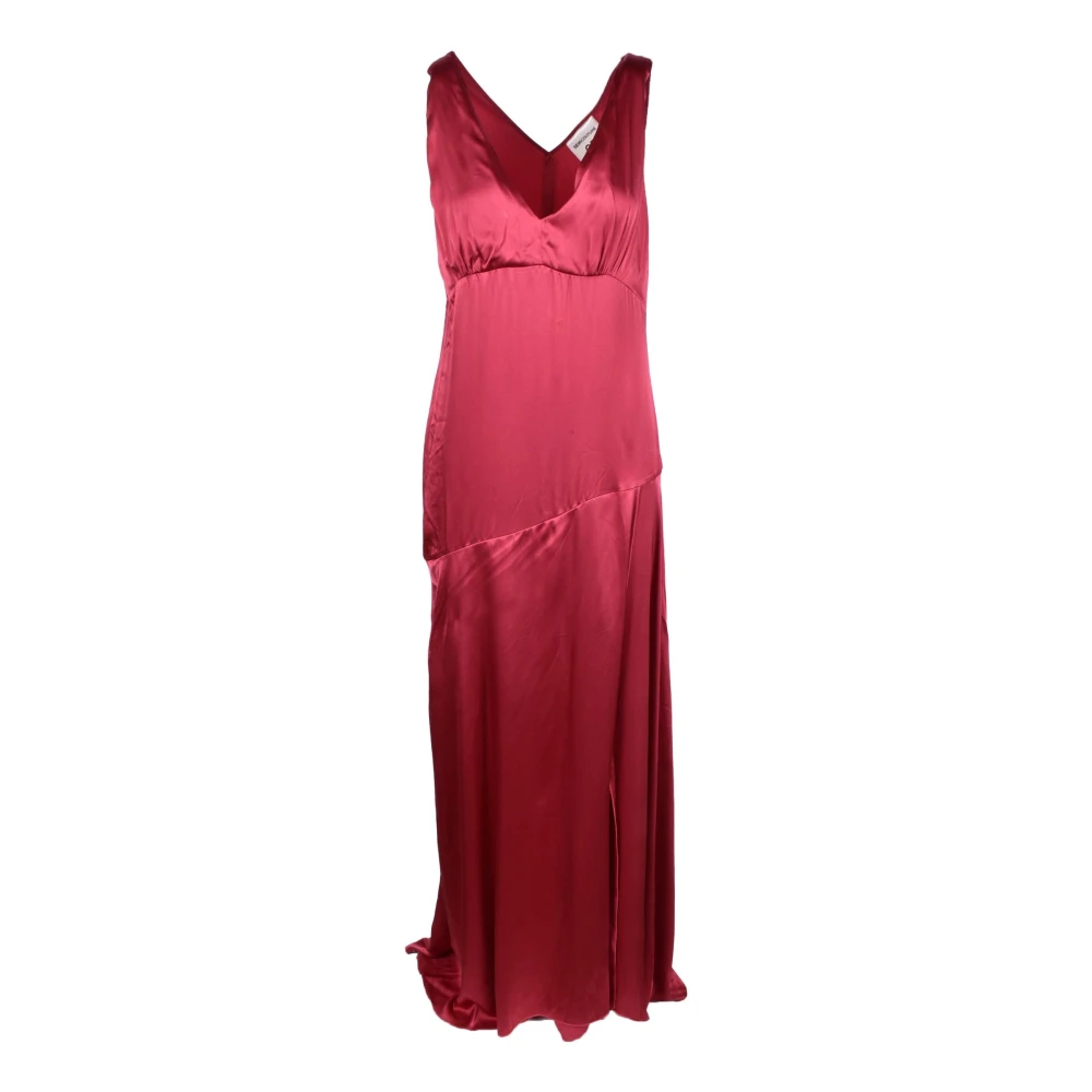 Semicouture Zijden blend jurk voor vrouwen Red Dames