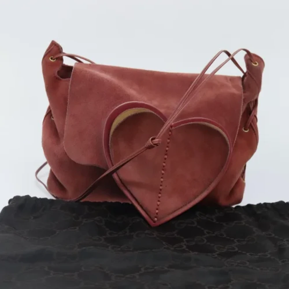 Gucci Vintage Pre-owned Leather gucci-bags Red Dames