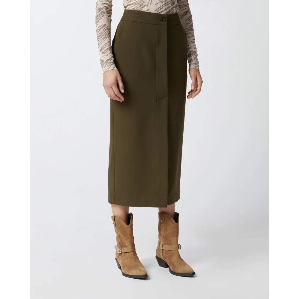 pinko Lantaarn Stijl Rok Green Dames