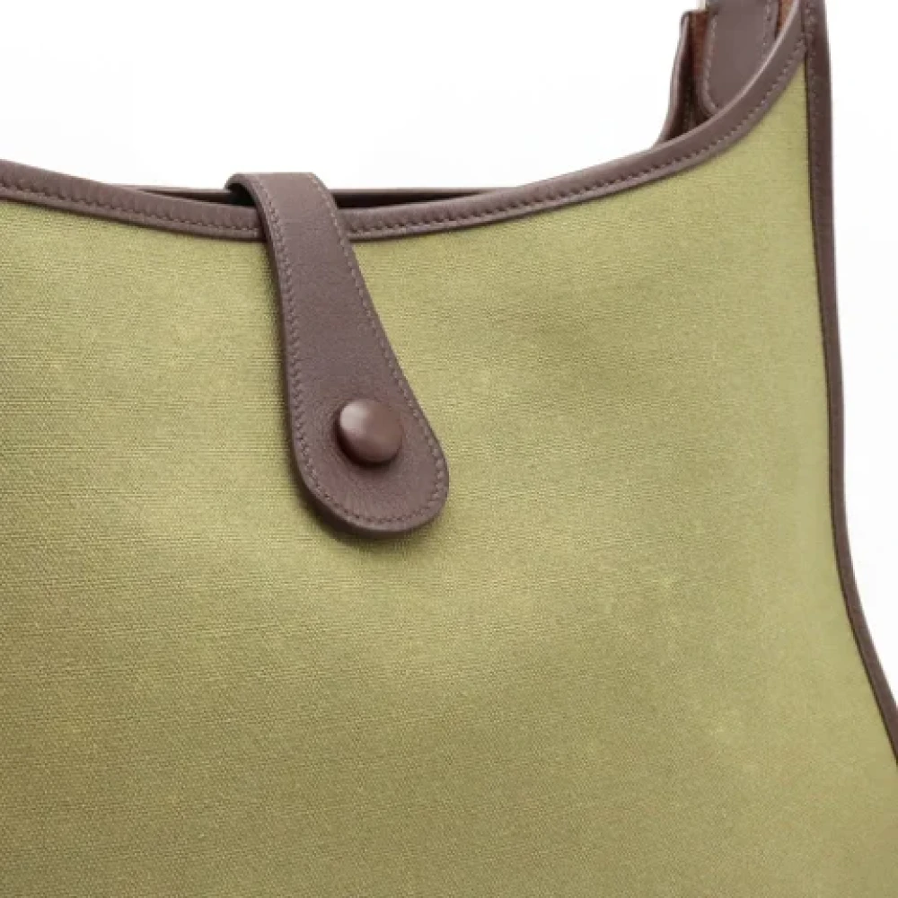 Hermès Vintage Pre-owned Canvas shoulder-bags Brown Dames