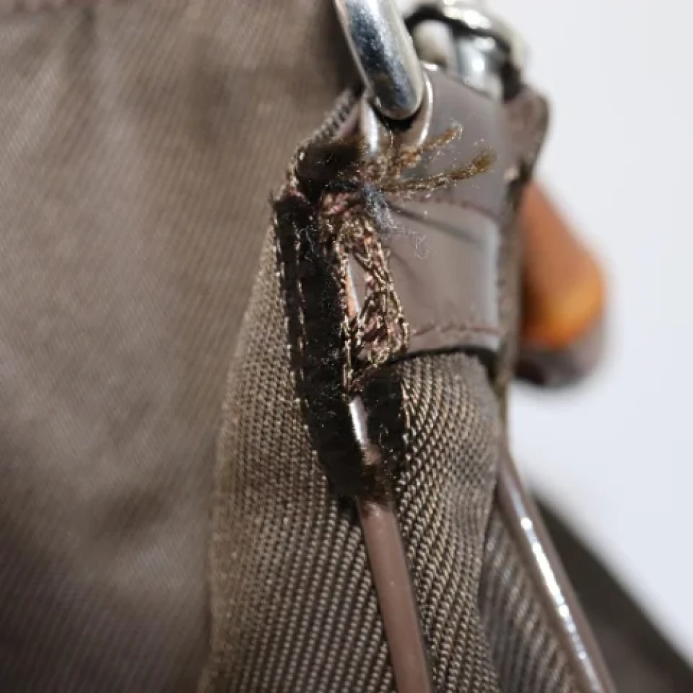 Gucci Vintage Pre-owned Nylon gucci-bags Brown Dames