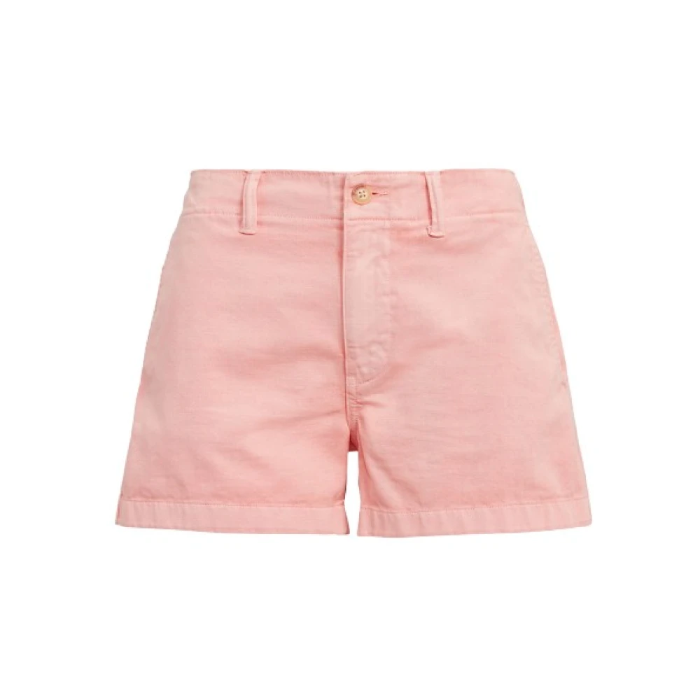 Polo Ralph Lauren Natuurlijk Roze Katoenen Chino Shorts Pink Dames