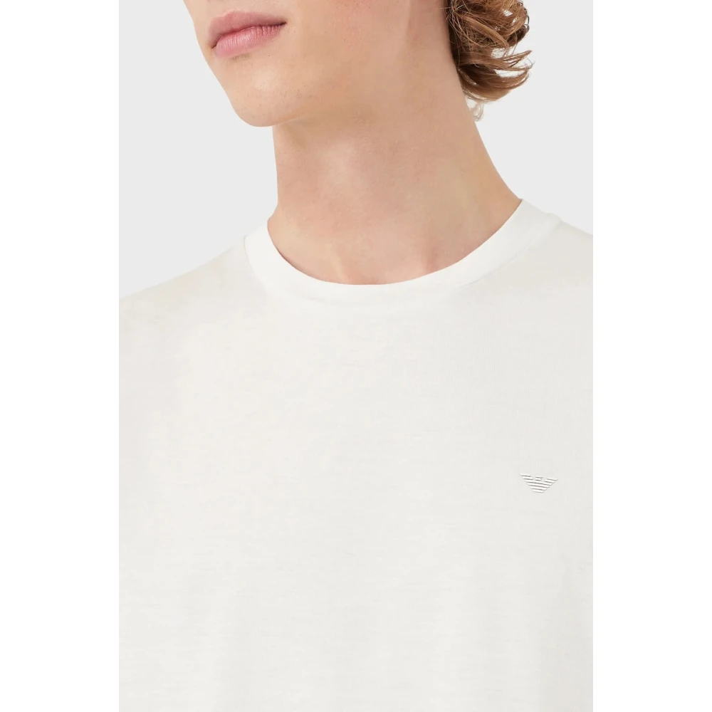 Emporio Armani Dynamisch Reis T-Shirt White Heren