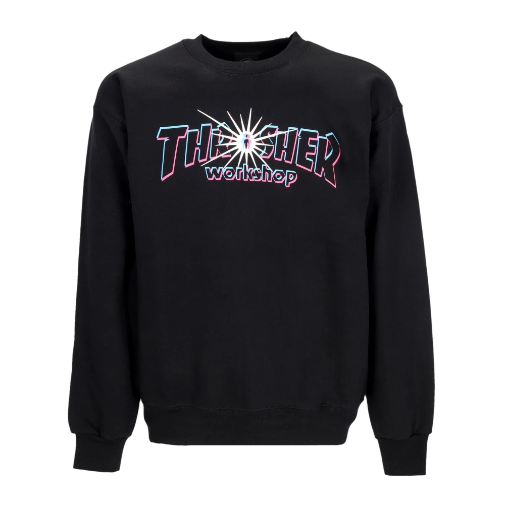 Thrasher Klassieke Crewneck Sweatshirt Black Heren