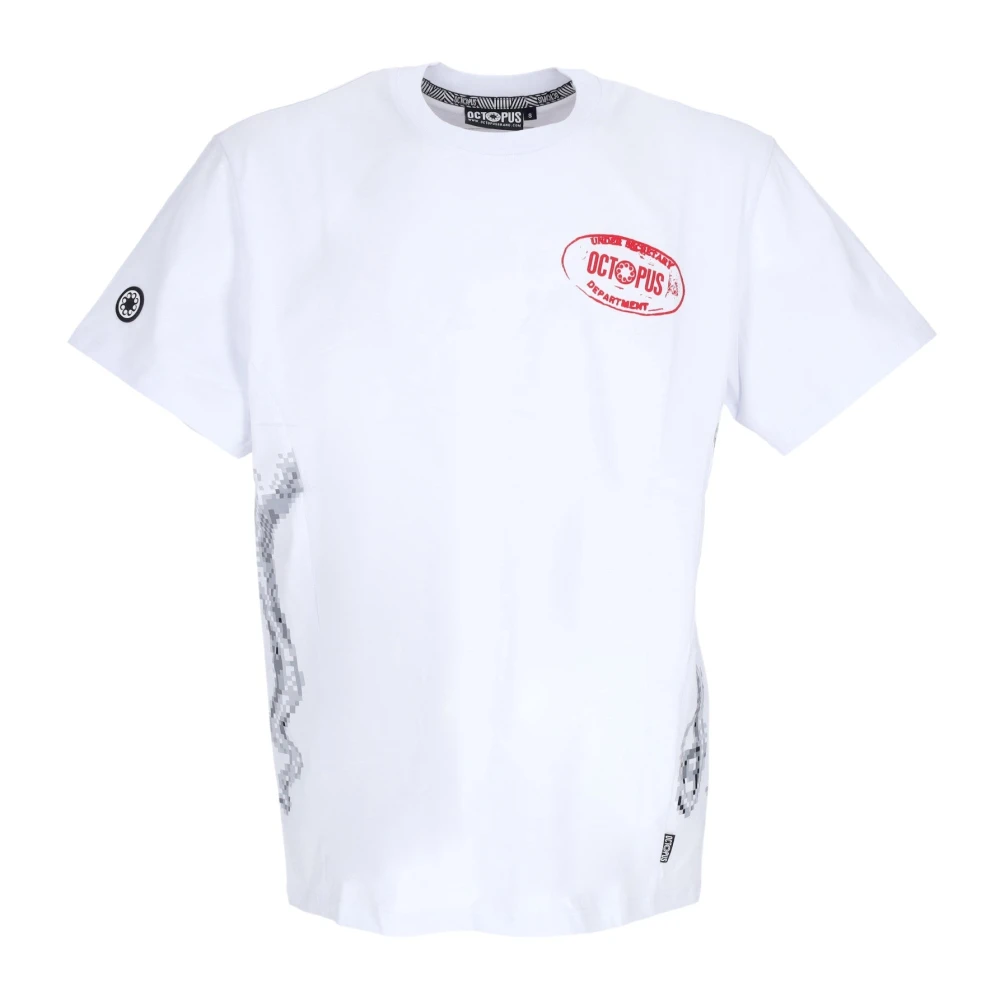 Octopus Wit T-shirt met -logo White Heren