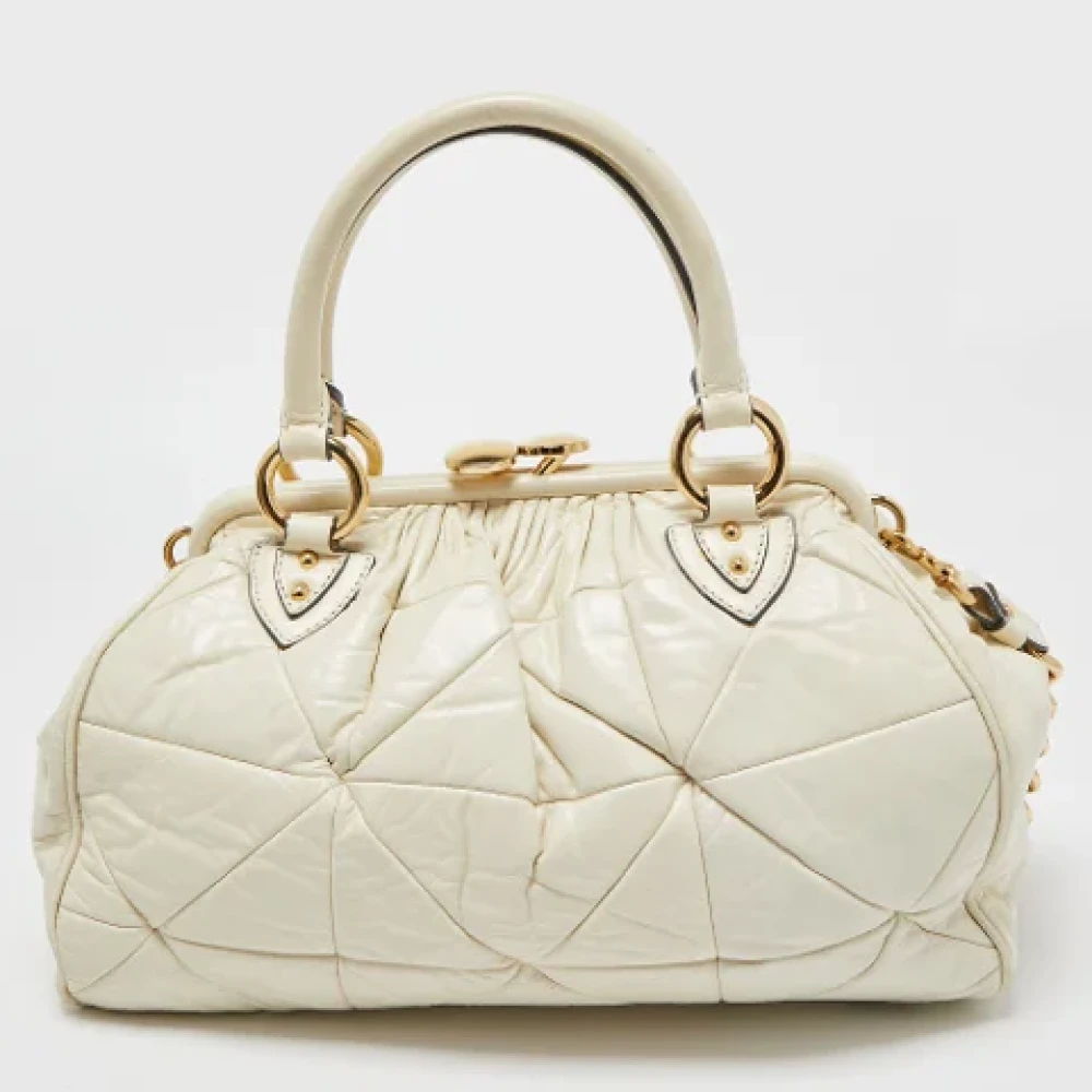 Marc Jacobs Pre-owned Leather handbags Beige Dames