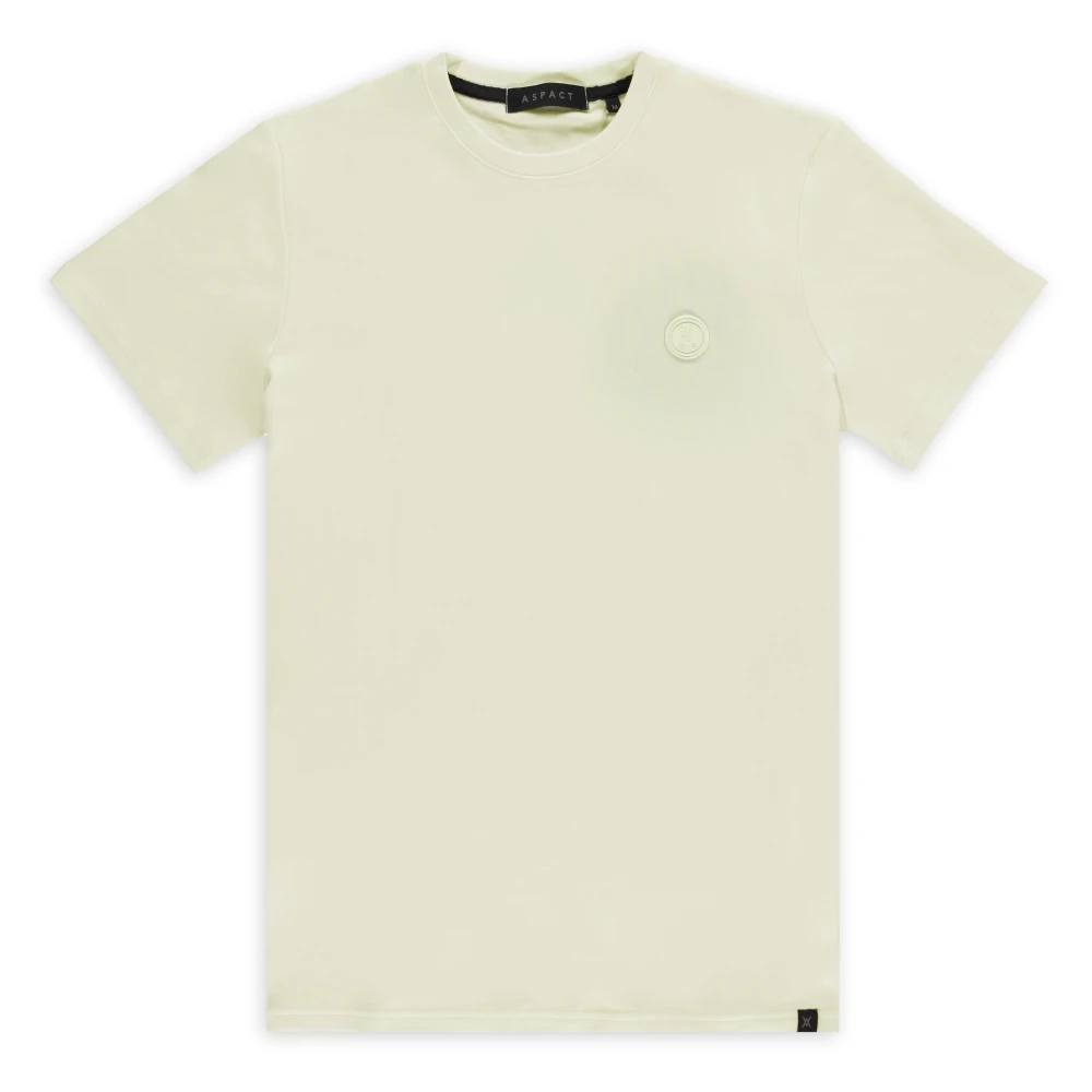 Aspact Aqua Leren Tee Trendy Design Green Heren