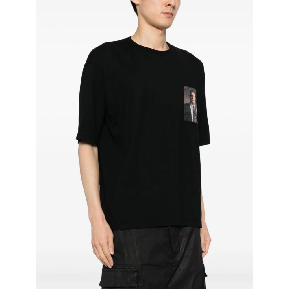 Undercover Zwarte katoenen jersey T-shirt voor mannen Black Heren