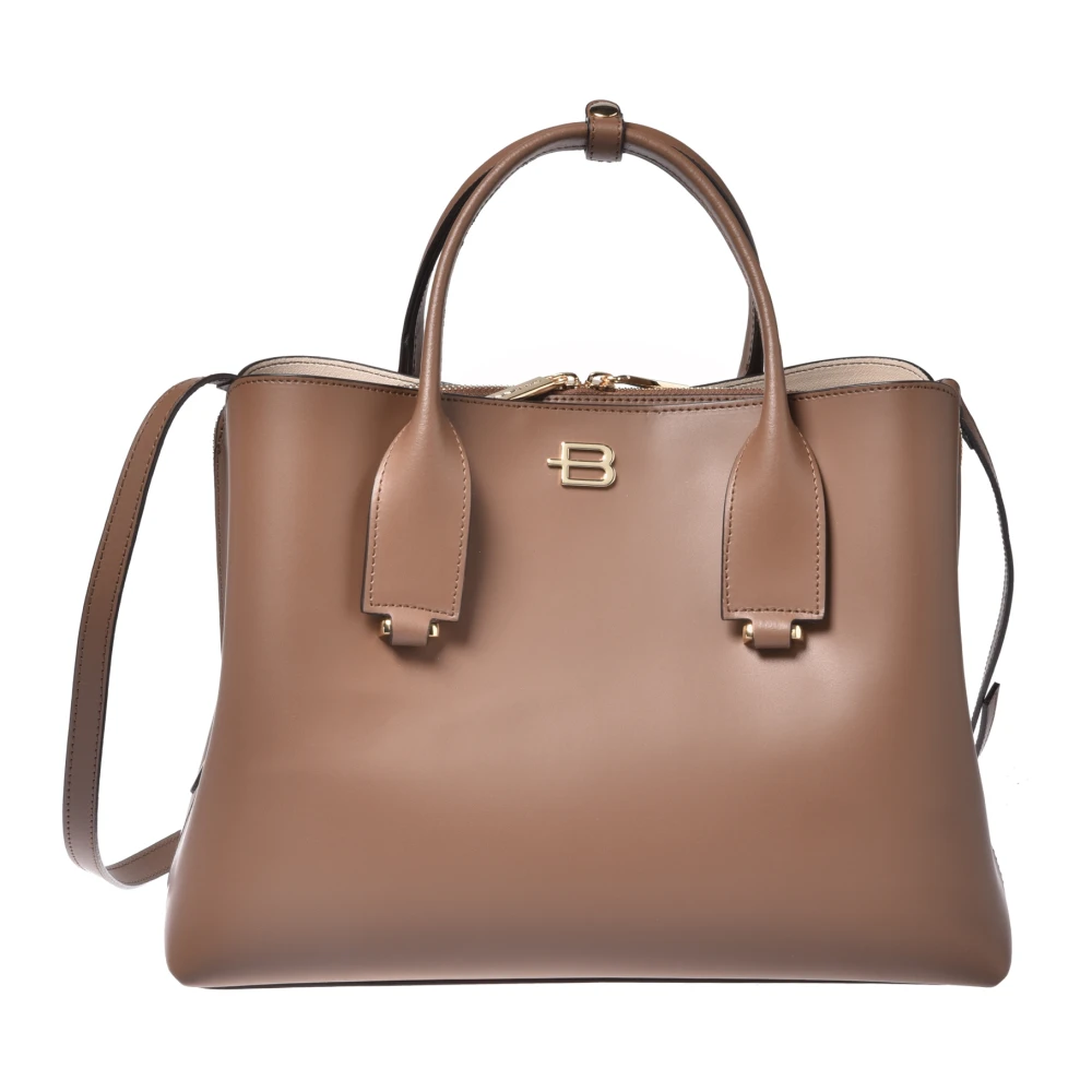 Baldinini Beige Läderhandväska