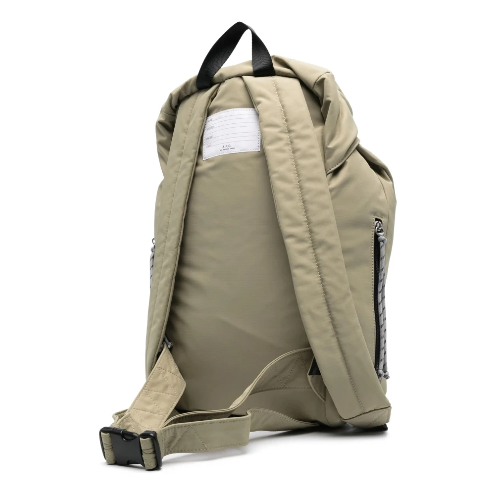 A.p.c. Nylon Rugzak met Designers Code Green Heren
