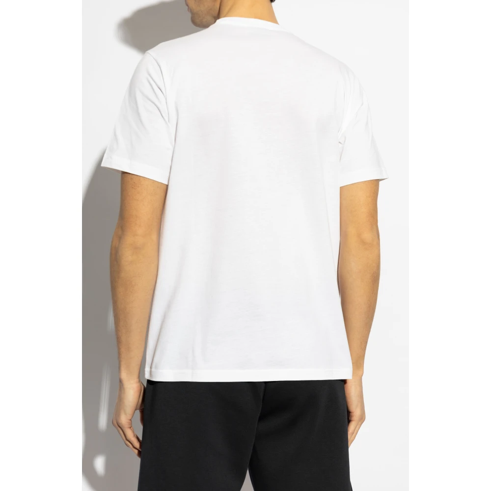 PS By Paul Smith Bedrukt T-shirt White Heren