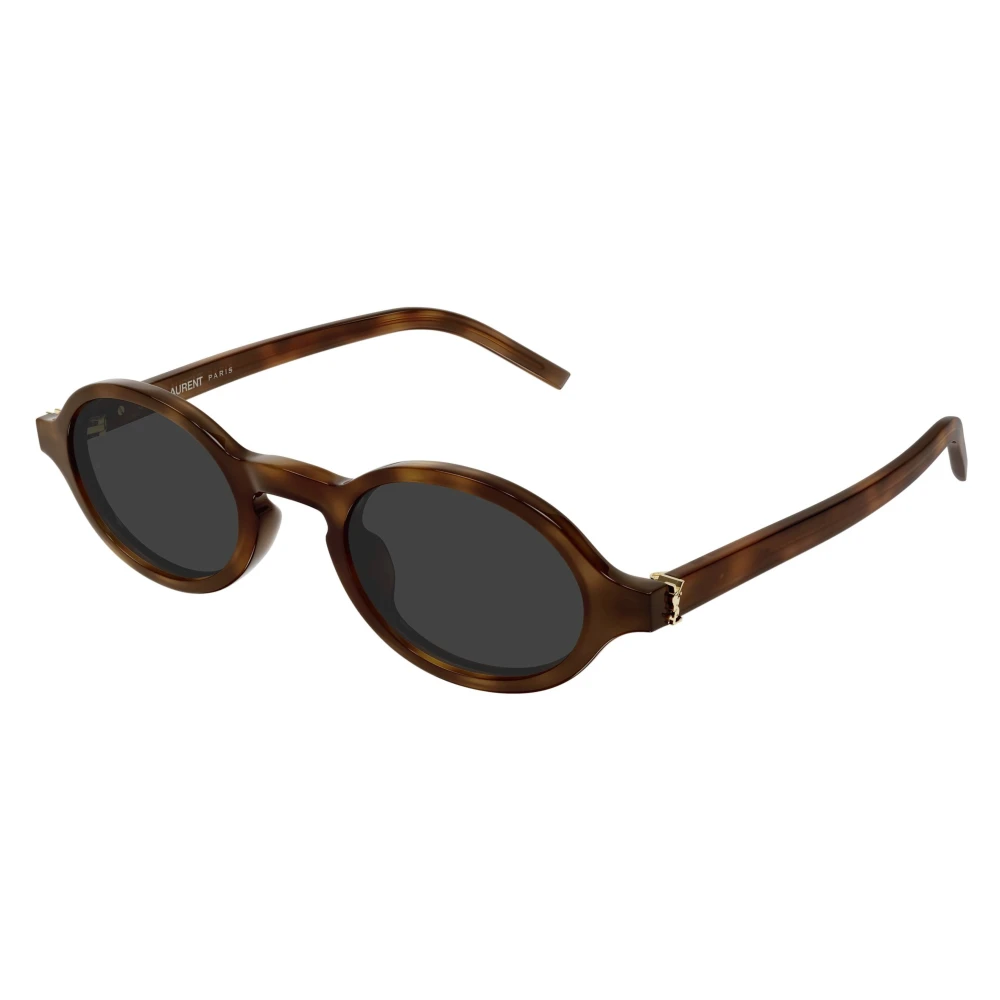 Saint Laurent Unisex Brown Oval Sunglasses - Sunglasses - 48 Mm - Accessories