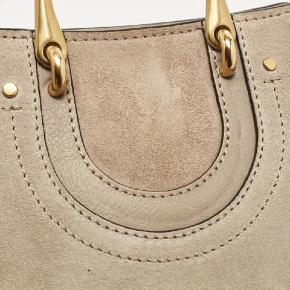 Chloé Pre-owned Leather handbags Gray Dames