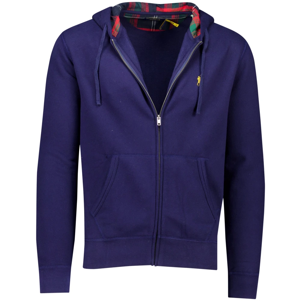 Polo Ralph Lauren Donkerblauwe hoodie met rits Blue Heren