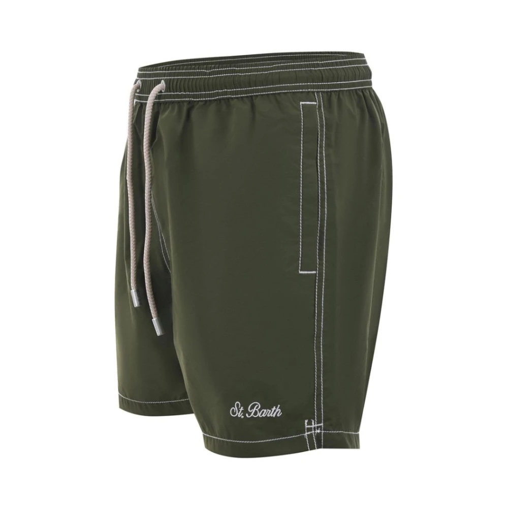 MC2 Saint Barth Groene Polyester Zwemkleding Boxerkostuum Green Heren