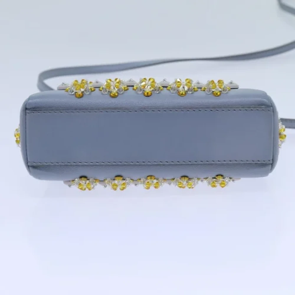 Fendi Vintage Pre-owned Leather fendi-bags Blue Dames