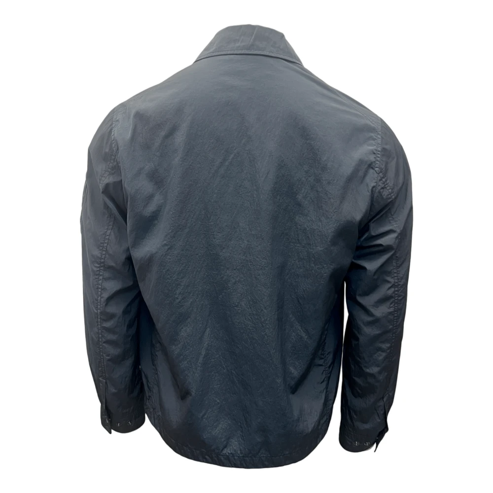 C.P. Company Gerecycled Nylon Overshirt in Blauw Blue Heren