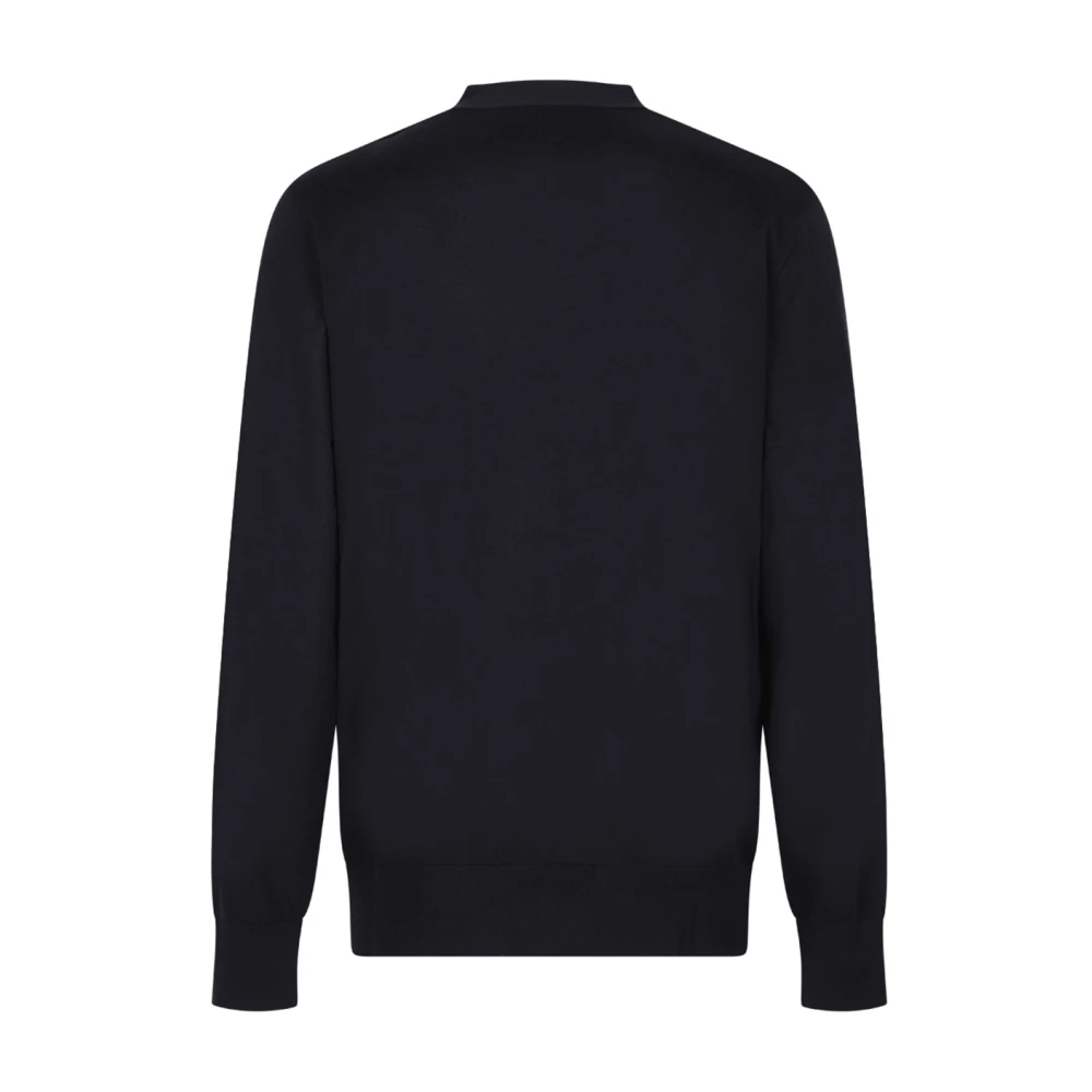 Givenchy Blauwe Sweater Cardigan Katoen Zijde V-Hals Blue Heren
