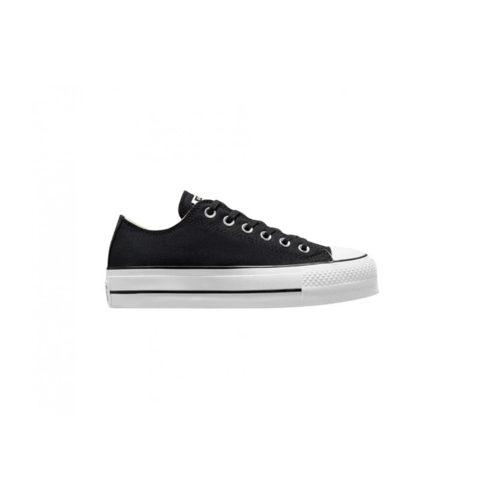 Converse Canvas Platform Sneakers Black, Dam