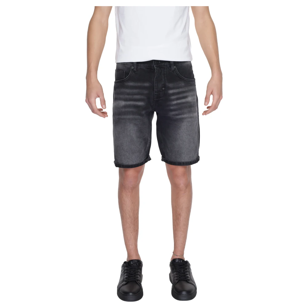 Antony Morato Katoenen Bermuda Shorts Collectie Lente Zomer Black Heren