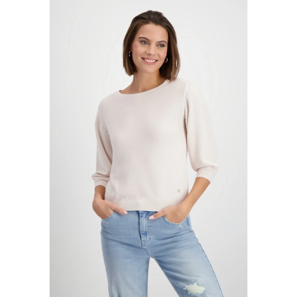 monari pullover Basic pull 408417 191 Beige Dames