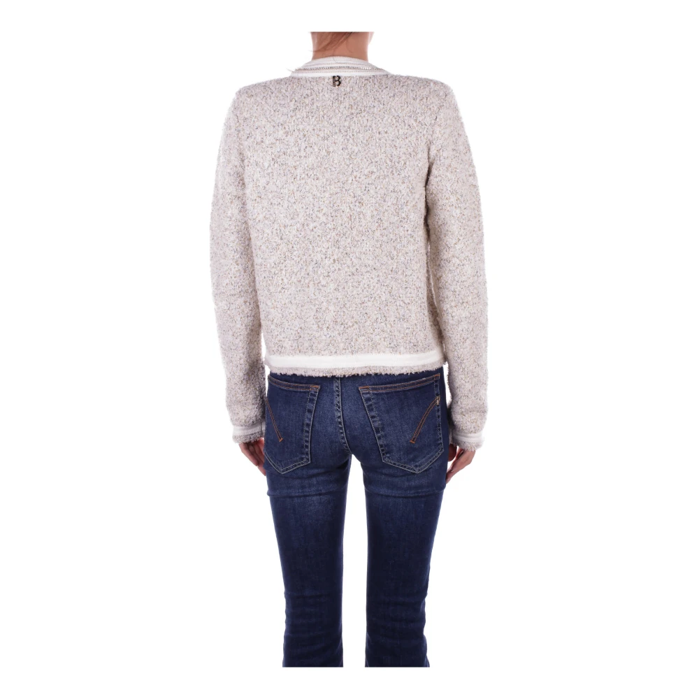 Blugirl Beige Sweater met Decoratie Haken Beige Dames