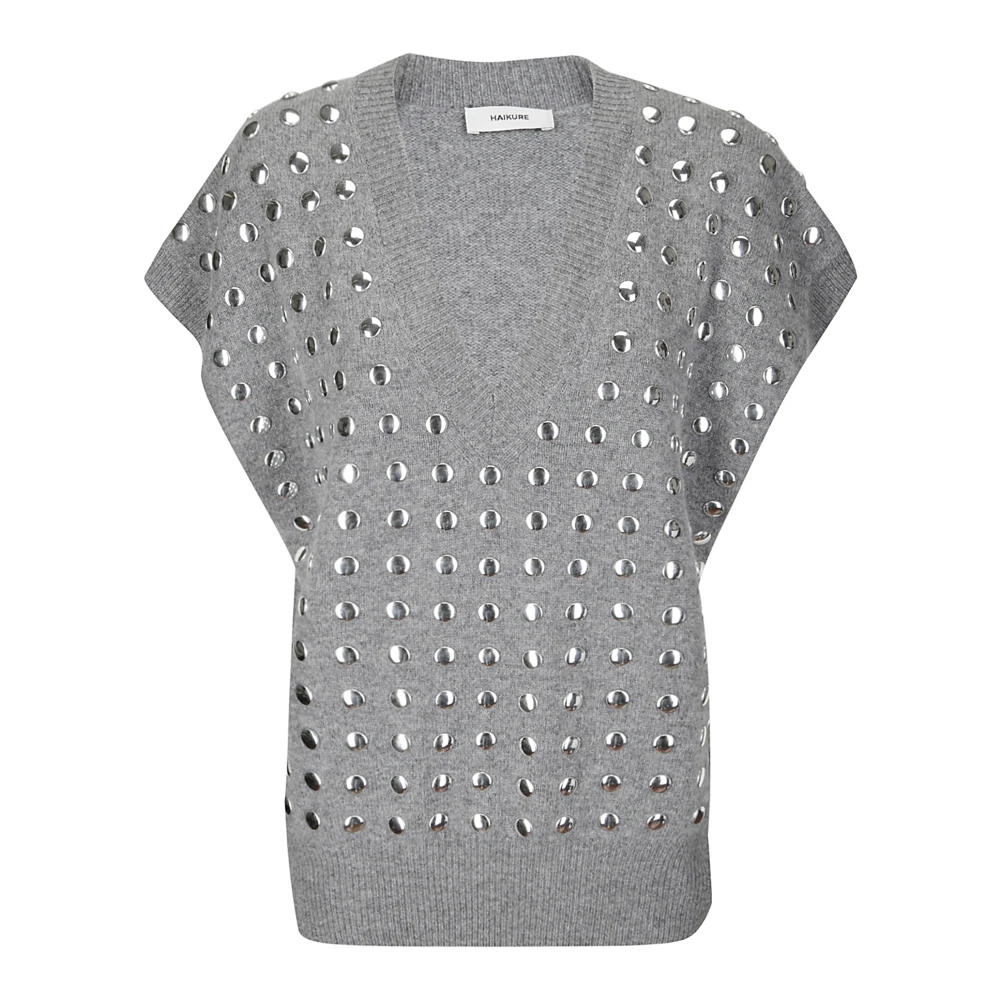 Haikure Geri Top Stijlvol en Trendy Gray Dames