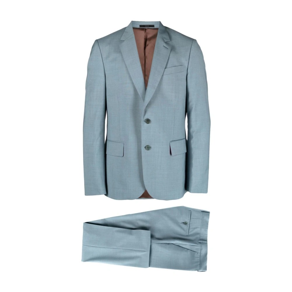 Paul Smith Single Breasted Suits Blue Heren